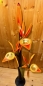 Mobile Preview: Orchidee Vase groß, orange (Vase grau)