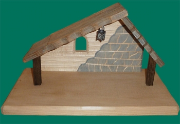 Krippenhaus für 6 cm Figuren