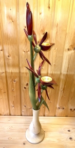 Orchidee Vase, boardeaux