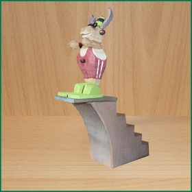 Preview: Elch im Badeanzug auf Sprungturm