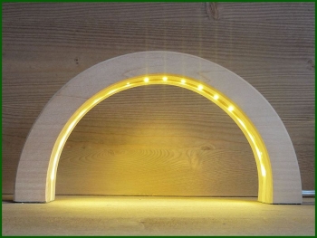 LED Designbogen Naturholz