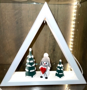 Schwibbbogen Dreieck mit Frosties, klein