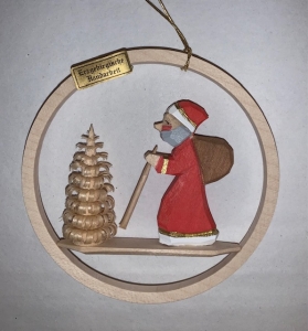 Baumbehang Weihnachtsmann mit Baum