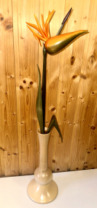 Strelitzie ohne Teelicht, natur Vase
