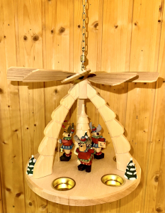 Preview: Deckenpyramide Elche Natur, groß