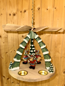 Preview: Deckenpyramide Elche Schnee, groß