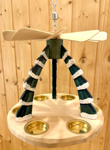 Deckenpyramide Leergestell Schnee, klein