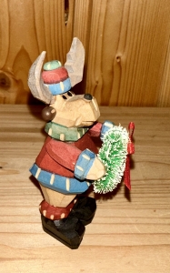 Preview: Elch mit Adventskranz