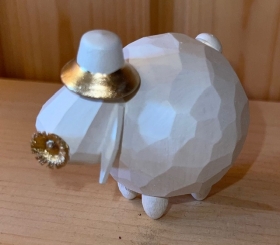 Preview: Schaf White & Gold Edition: Blume groß