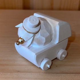 Preview: Schaf White & Gold Edition: Baby in Kutsche