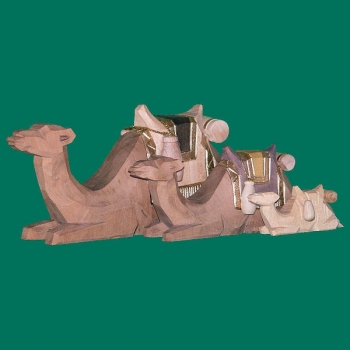 Kamel liegend mit Sattel