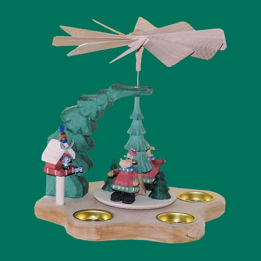 Wandpyramide - Elche - klein - farbig