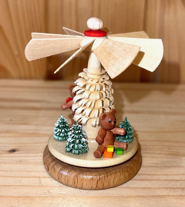 Wärmespiel Teddy Wintermotiv