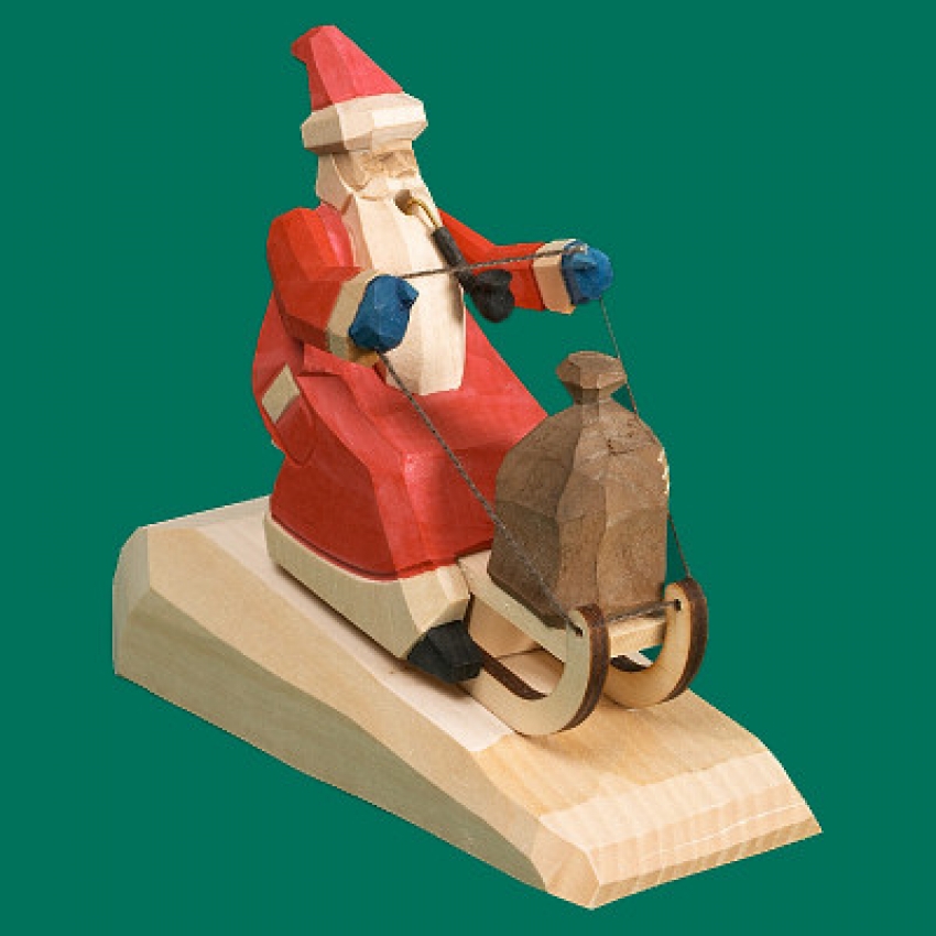 Weihnachtsmann Rodler -klein