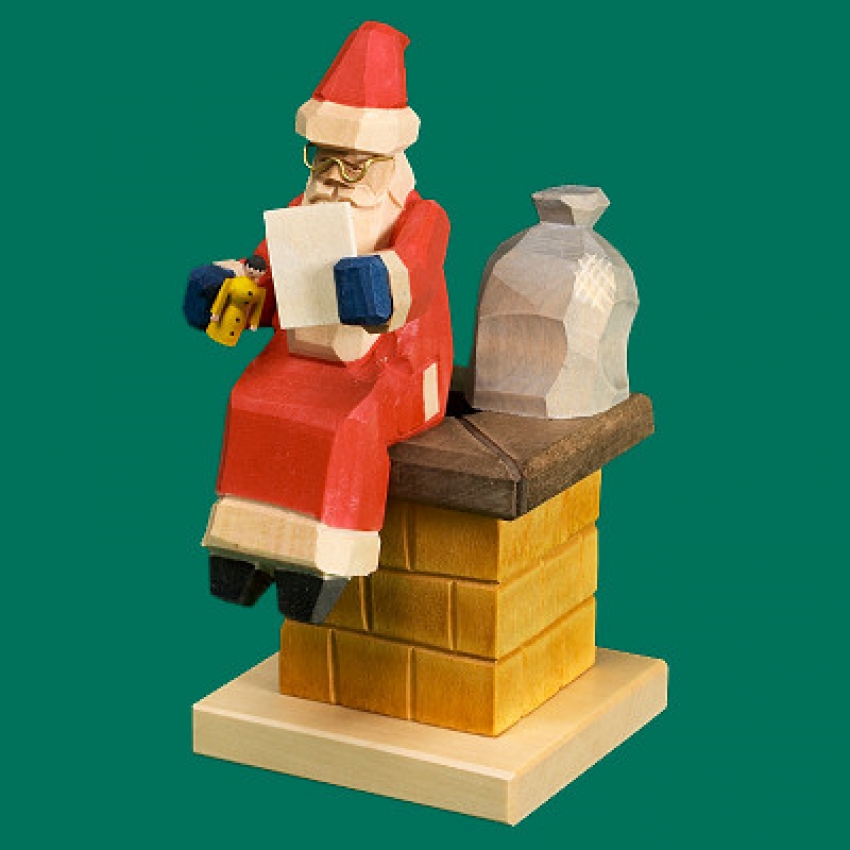Weihnachtsmann - Schornstein - klein