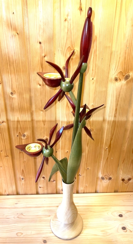 Orchidee Vase, boardeaux