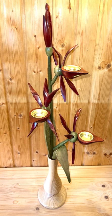 Orchidee Vase, boardeaux