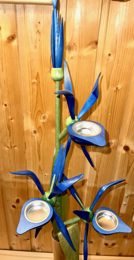 Orchidee Vase groß, blau