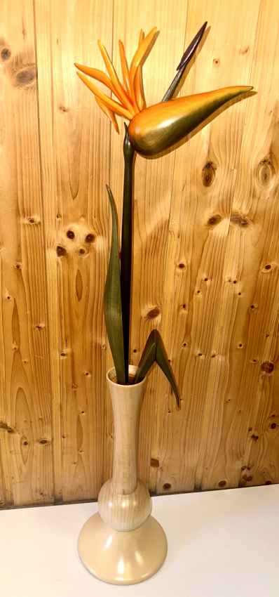 Strelitzie ohne Teelicht, natur Vase