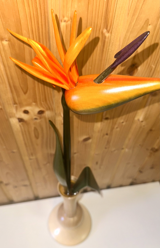 Strelitzie ohne Teelicht, natur Vase