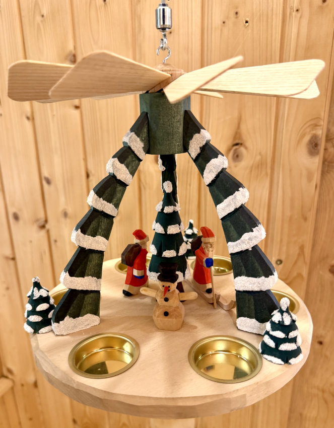 Deckenpyramide Weihnachtsmann, farbig