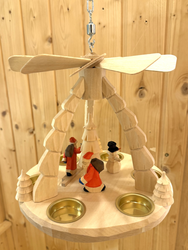 Deckenpyramide Weihnachtsmann, natur