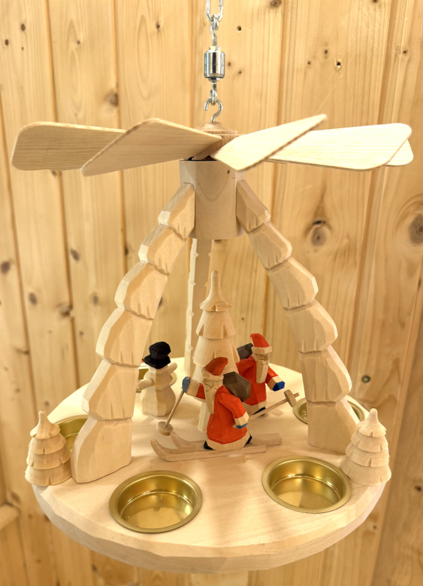 Deckenpyramide Weihnachtsmann, natur