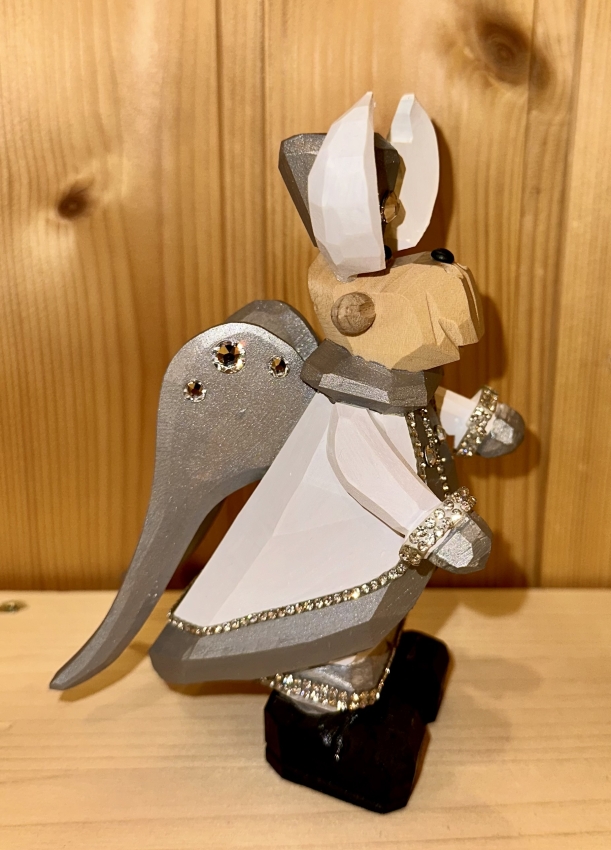 White Christmas Elch 2024, mittel, Engel