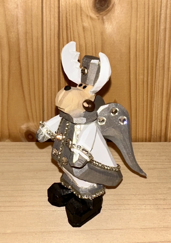 White Christmas Elch 2024, klein, Engel