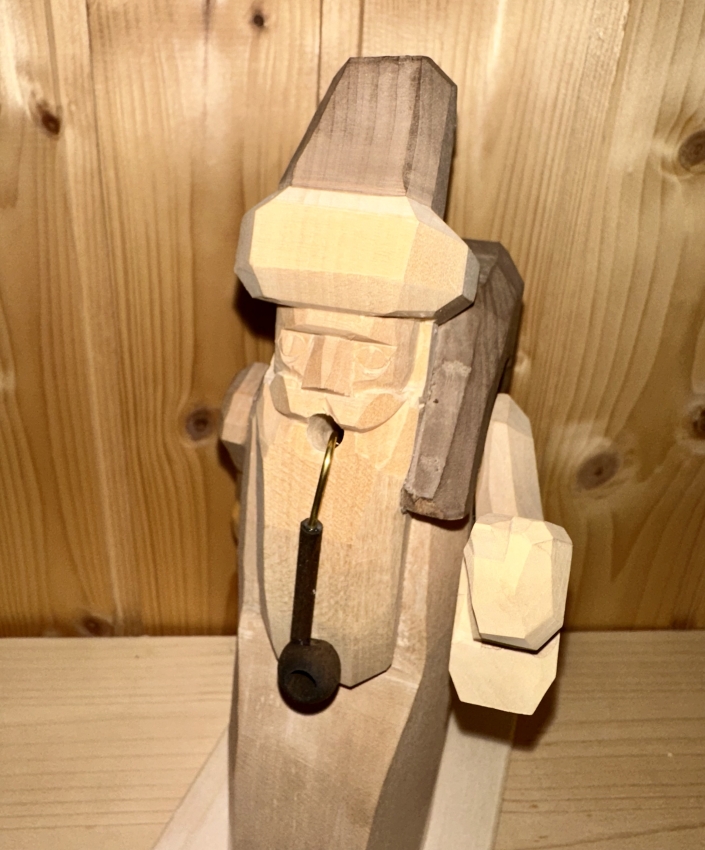 Räuchermann Weihnachtsmann groß, braun