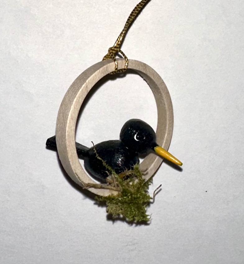 Baumbehang Vogel Schwarz