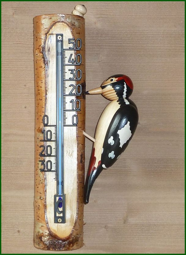 Thermometer Buntspecht